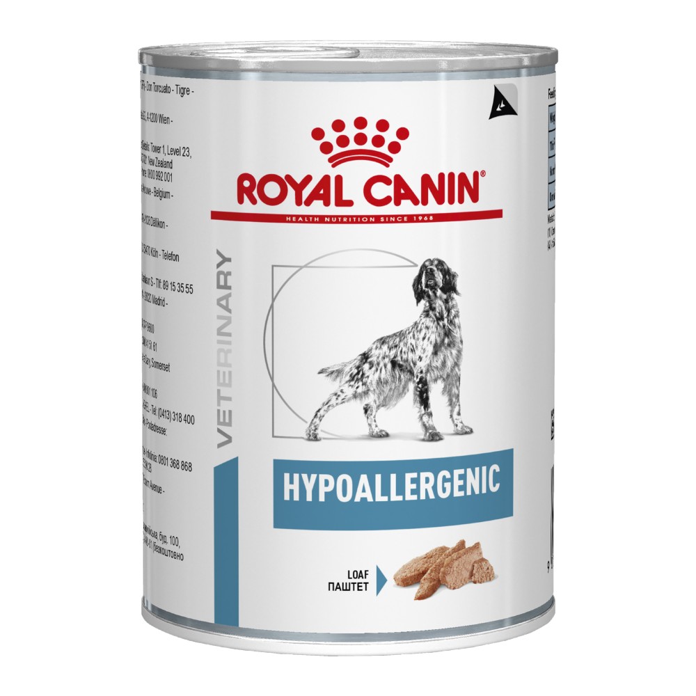 Royal Canin Veterinary Diet Hypoallergenic Cans